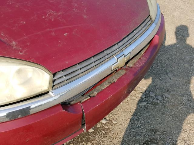1G1ZT52855F328736 - 2005 CHEVROLET MALIBU LS Qırmızı foto 9