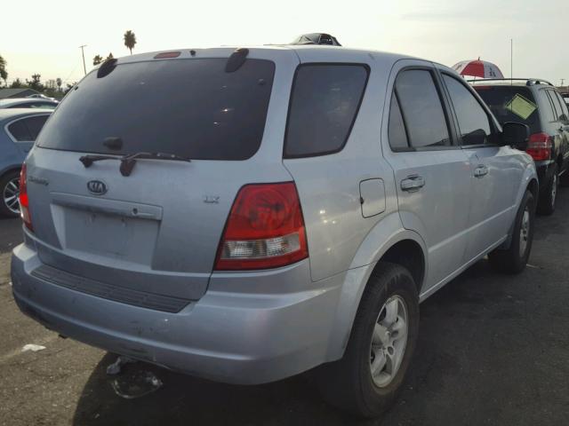 KNDJD733X65577539 - 2006 KIA SORENTO EX SILVER photo 4