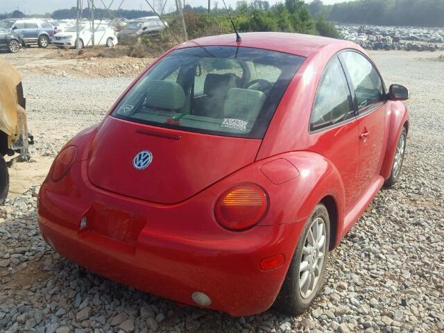 3VWCK31C45M414868 - 2005 VOLKSWAGEN NEW BEETLE Qırmızı foto 4