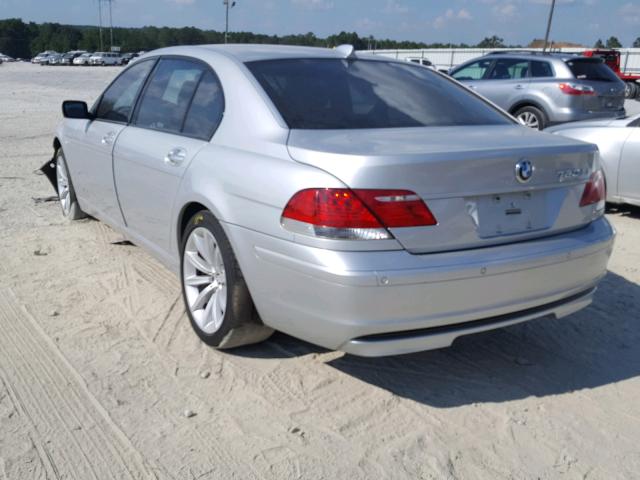 WBAHN83548DT86207 - 2008 BMW 750 LI SILVER photo 3