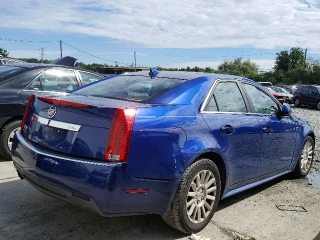 1G6DG5E5XC0124086 - 2012 CADILLAC CTS LUXURY BLUE photo 4