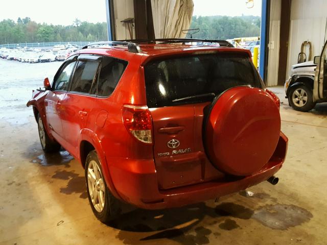 JTMBD32V175110950 - 2007 TOYOTA RAV4 SPORT RED photo 3