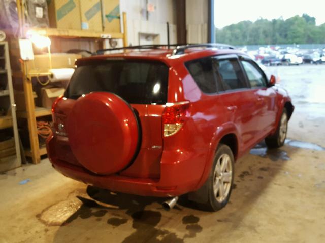 JTMBD32V175110950 - 2007 TOYOTA RAV4 SPORT RED photo 4