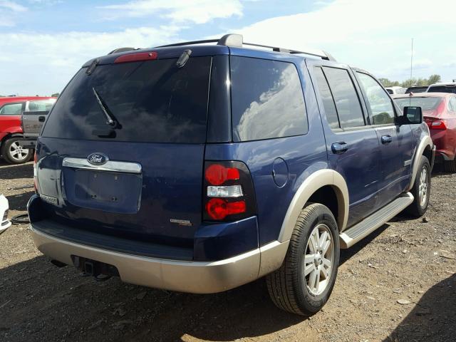 1FMEU74E16UA56180 - 2006 FORD EXPLORER E BLUE photo 4