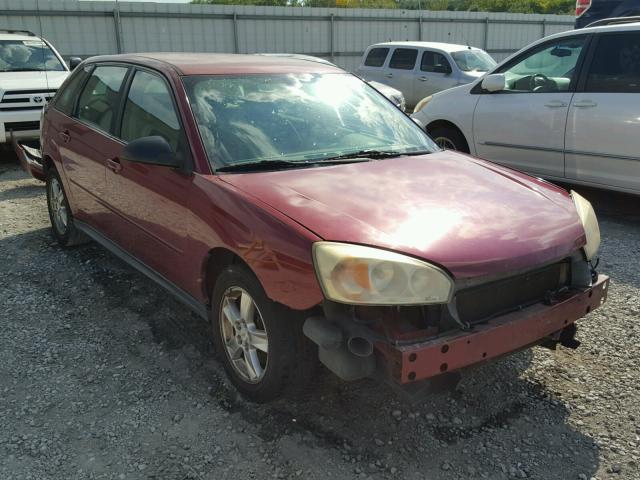 1G1ZT62895F319348 - 2005 CHEVROLET MALIBU MAX Темно-червоний фото 1