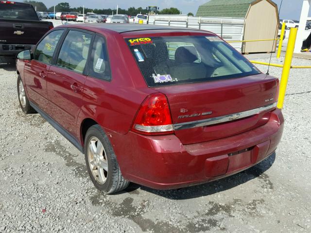 1G1ZT62895F319348 - 2005 CHEVROLET MALIBU MAX Темно-червоний фото 3