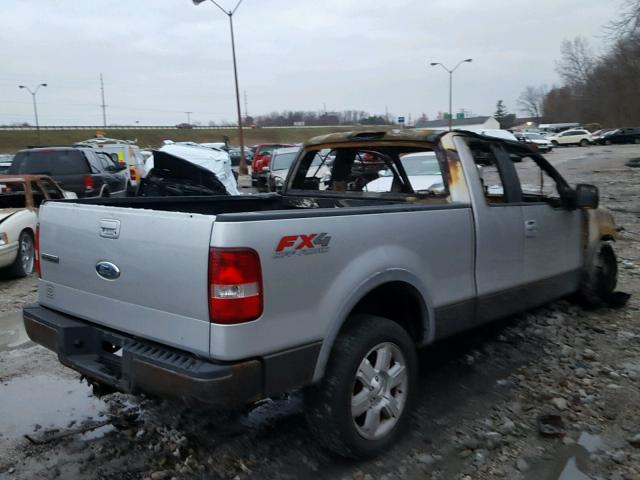 1FTPX14V57FB05694 - 2007 FORD F150 SILVER photo 4