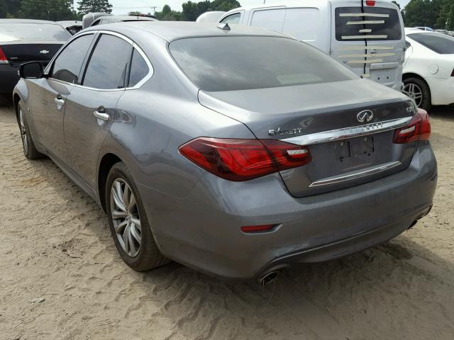 JN1BY1AP9GM220200 - 2016 INFINITI Q70 3.7 GRAY photo 3