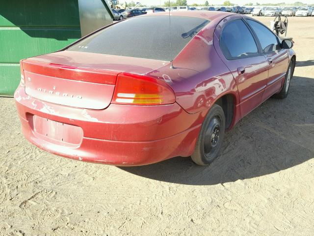 2B3HD46R1XH797371 - 1999 DODGE INTREPID BURGUNDY photo 4