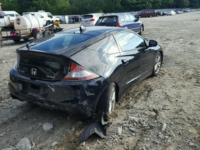 JHMZF1D41BS000488 - 2011 HONDA CR-Z BLACK photo 4