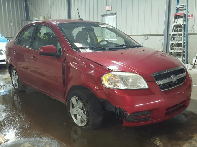 KL1TD5DE5BB203842 - 2011 CHEVROLET AVEO LS RED photo 1