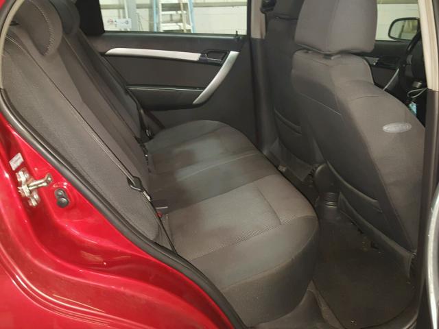KL1TD5DE5BB203842 - 2011 CHEVROLET AVEO LS RED photo 6