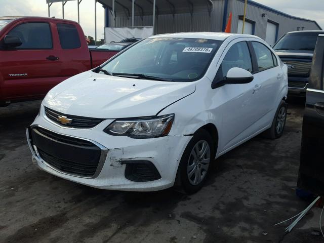1G1JB5SH4H4142766 - 2017 CHEVROLET SONIC LS WHITE photo 2
