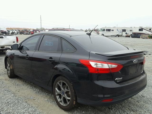 1FADP3F29EL240652 - 2014 FORD FOCUS SE BLACK photo 3