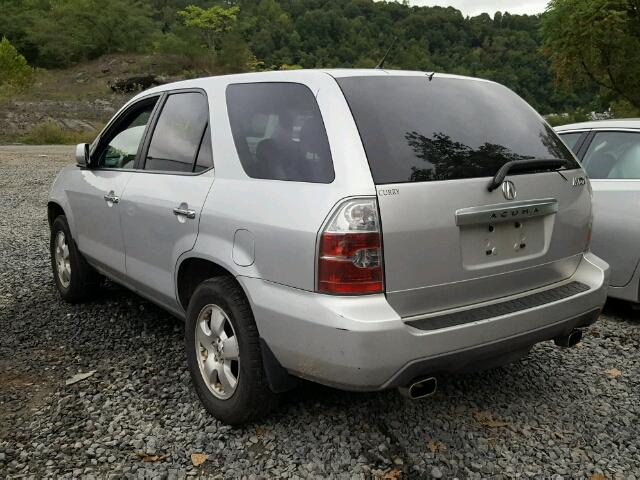 2HNYD18224H501793 - 2004 ACURA MDX SILVER photo 3