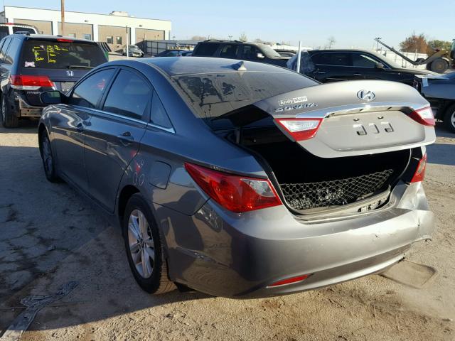 5NPEB4AC1CH408868 - 2012 HYUNDAI SONATA GLS GRAY photo 3