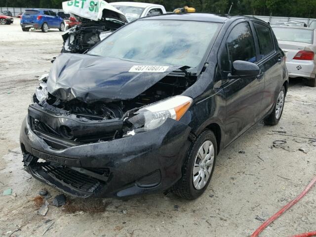 VNKKTUD38EA006617 - 2014 TOYOTA YARIS BLACK photo 2