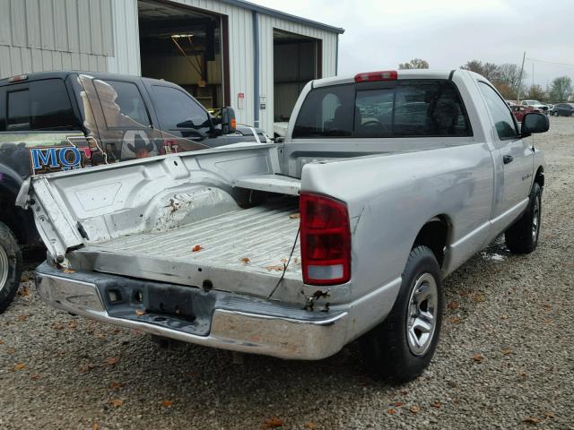 1D7HU16N02J128760 - 2002 DODGE RAM 1500 SILVER photo 4