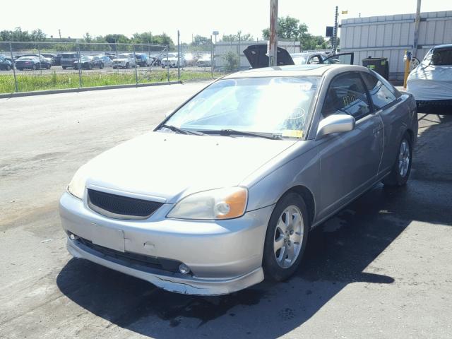 1HGEM219X3L035507 - 2003 HONDA CIVIC EX ვერცხლისფერი ფოტო 2