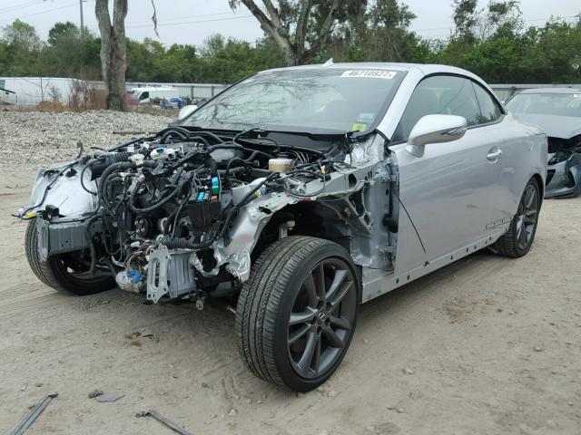 JTHFE2C26F2511289 - 2015 LEXUS IS 350 SILVER photo 2