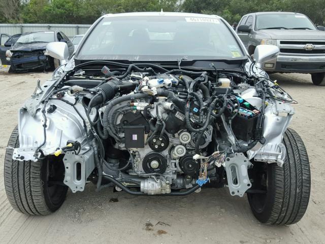 JTHFE2C26F2511289 - 2015 LEXUS IS 350 SILVER photo 9