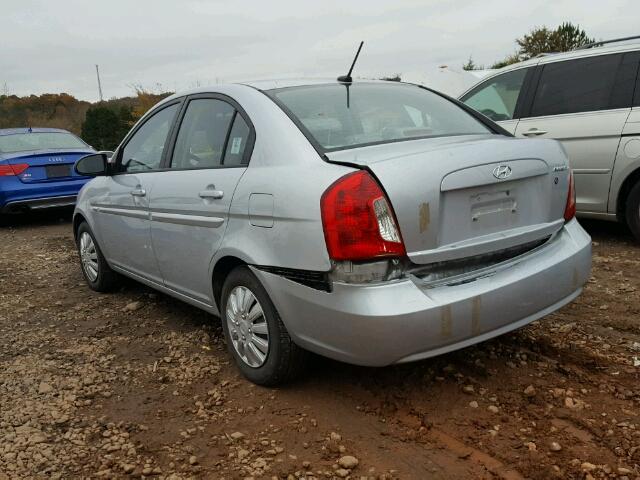 KMHCN46C18U238589 - 2008 HYUNDAI ACCENT GLS SILVER photo 3