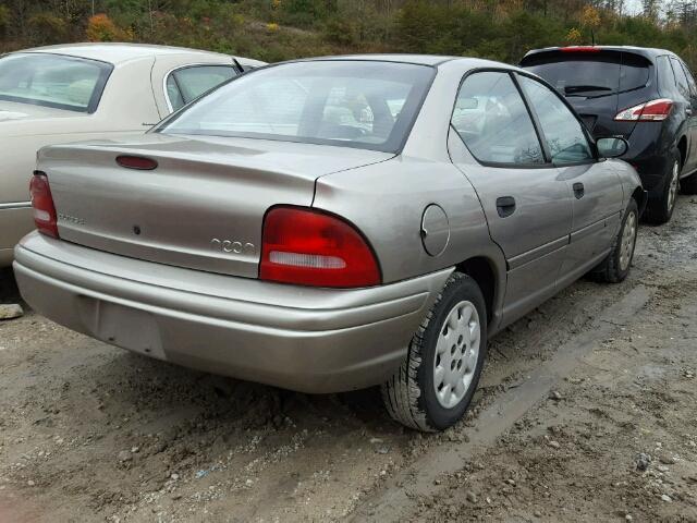 1B3ES47C0WD718271 - 1998 DODGE NEON HIGHL SILVER photo 4