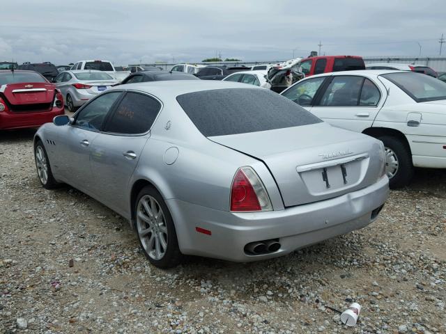 ZAMCE39A850019734 - 2005 MASERATI QUATTROPOR GRAY photo 3