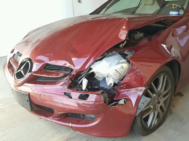 WDBWK54F17F161804 - 2007 MERCEDES-BENZ SLK 280 RED photo 9