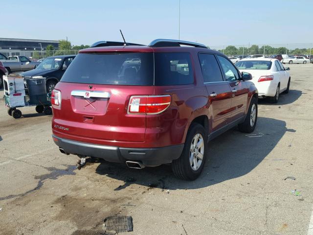 5GZER23787J125461 - 2007 SATURN OUTLOOK XR წითელი ფოტო 4