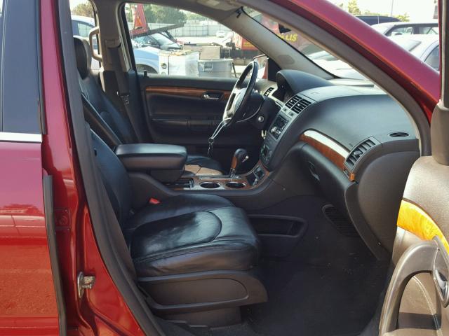 5GZER23787J125461 - 2007 SATURN OUTLOOK XR წითელი ფოტო 5