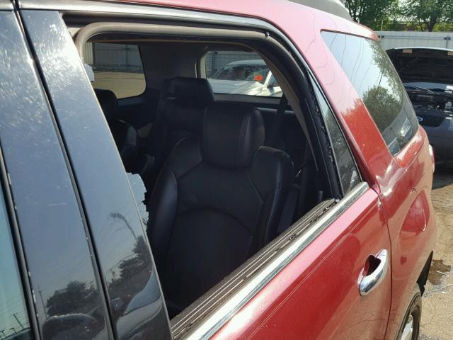 5GZER23787J125461 - 2007 SATURN OUTLOOK XR წითელი ფოტო 9