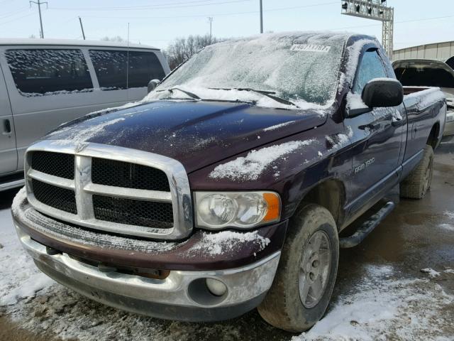 1D7HU16DX4J214572 - 2004 DODGE RAM 1500 S MAROON photo 2