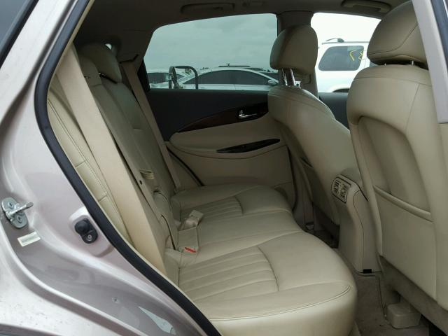 JNKAJ09F78M358272 - 2008 INFINITI EX35 BASE BEIGE photo 6