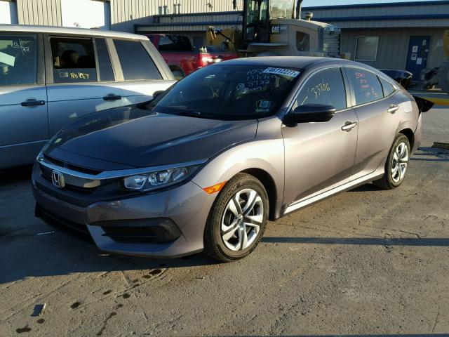 19XFC2F57GE018982 - 2016 HONDA CIVIC LX GRAY photo 2