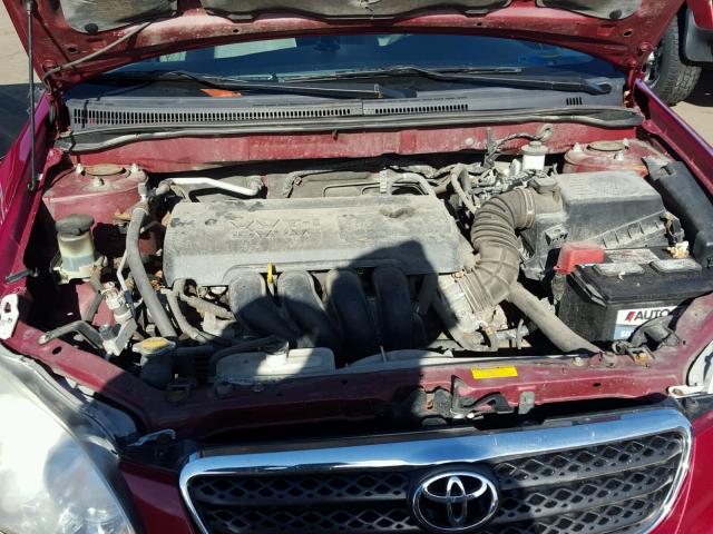 1NXBR32E68Z955989 - 2008 TOYOTA COROLLA CE RED photo 7