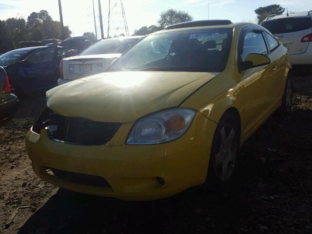 1G1AM15B467774950 - 2006 CHEVROLET COBALT SS YELLOW photo 2