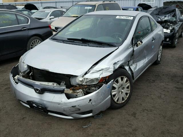 2HGFG12386H001776 - 2006 HONDA CIVIC DX V SILVER photo 2