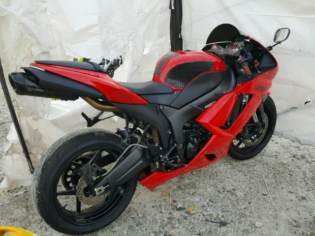 JKAZX4P127A010679 - 2007 KAWASAKI ZX600 RED photo 4