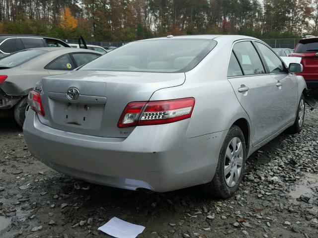 4T1BF3EKXBU183742 - 2011 TOYOTA CAMRY BASE SILVER photo 4