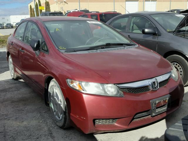 2HGFA16499H025612 - 2009 HONDA CIVIC DX-G RED photo 1