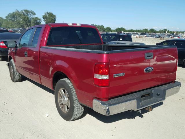 1FTPX12V57KD52000 - 2007 FORD F150 RED photo 3