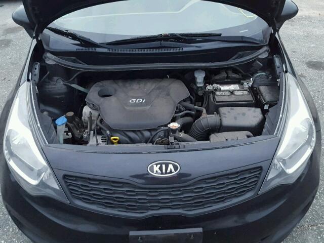 KNADM4A3XC6046987 - 2012 KIA RIO LX BLACK photo 7