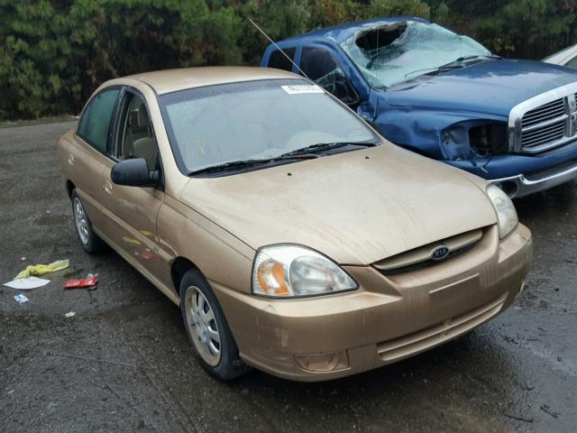 KNADC125756368619 - 2005 KIA RIO GOLD photo 1