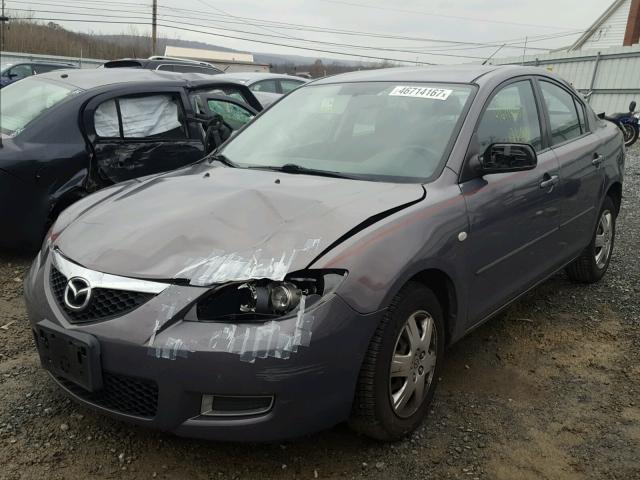 JM1BK12G971619204 - 2007 MAZDA 3 I GRAY photo 2