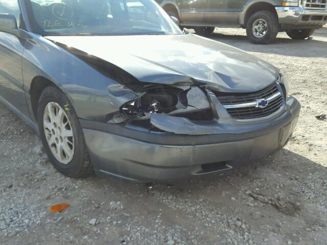 2G1WF52E549185181 - 2004 CHEVROLET IMPALA GRAY photo 10