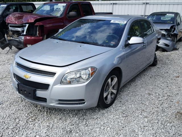 1G1ZC5EU4CF107473 - 2012 CHEVROLET MALIBU 1LT SILVER photo 2