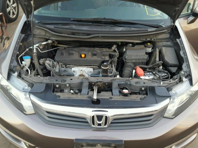 2HGFB2F89CH512449 - 2012 HONDA CIVIC EX GRAY photo 7