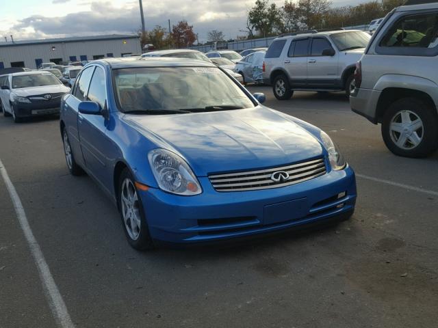 JNKCV51E43M314879 - 2003 INFINITI G35 BLUE photo 1