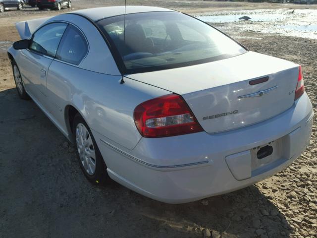 4C3AG42G93E137563 - 2003 CHRYSLER SEBRING LX WHITE photo 3